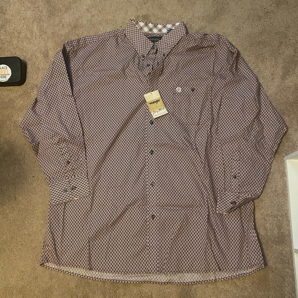 Mens Wrangler Big and Tall George Straight Long Sleeve